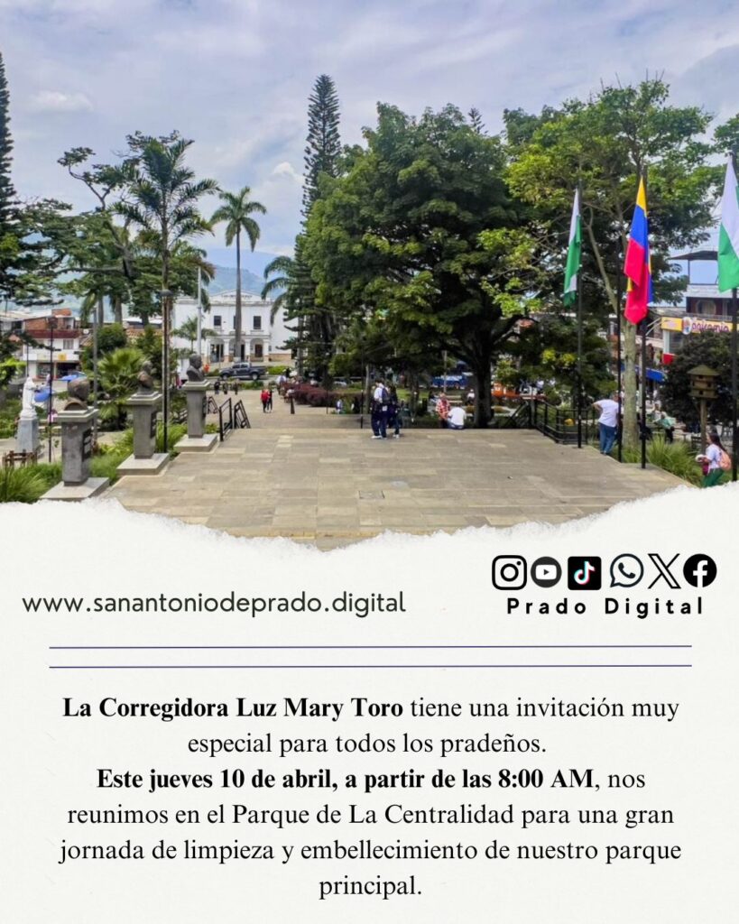 Jornada de limpieza y embellecimiento de nuestro parque principal.
